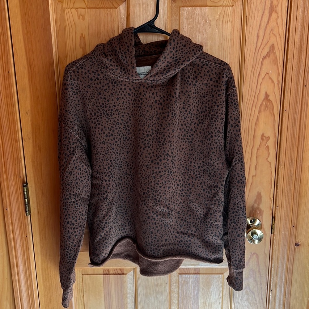 Abercrombie cheetah sweatshirt